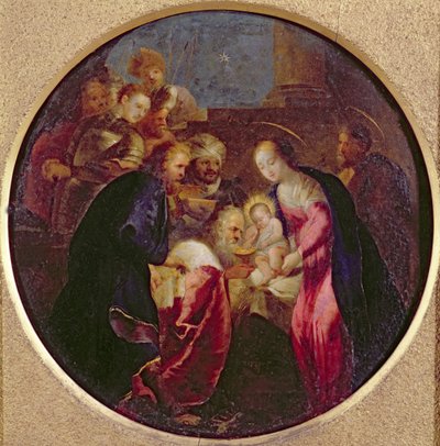 Anbetung der Heiligen Drei Könige, 1600-25 von Hans I or Johann Rottenhammer